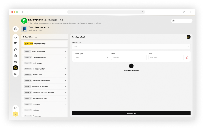 Step 5 test interface screenshot